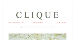 Desktop Screenshot of cliquetucson.com